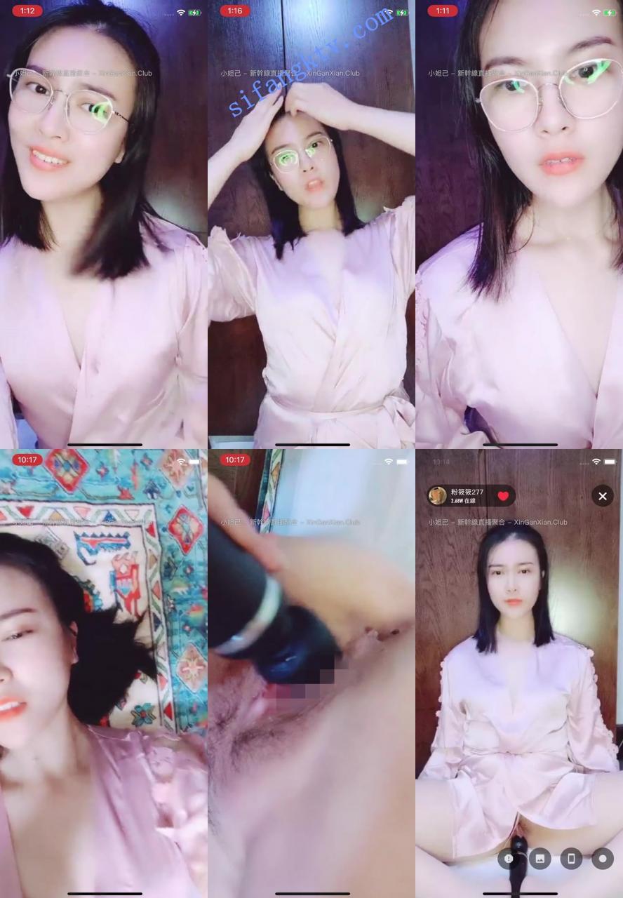 粉筱筱 气质女神穿着睡衣大黑牛自慰,两场合集 图 04