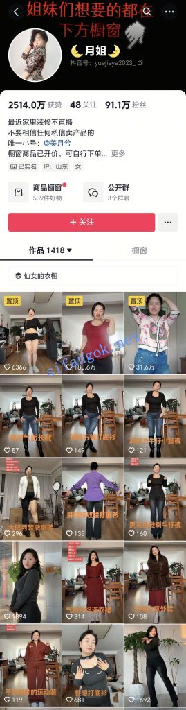 抖音 月姐 90万粉 穿搭博主 露点 裸舞等 超强反差【5V】【68.6M】