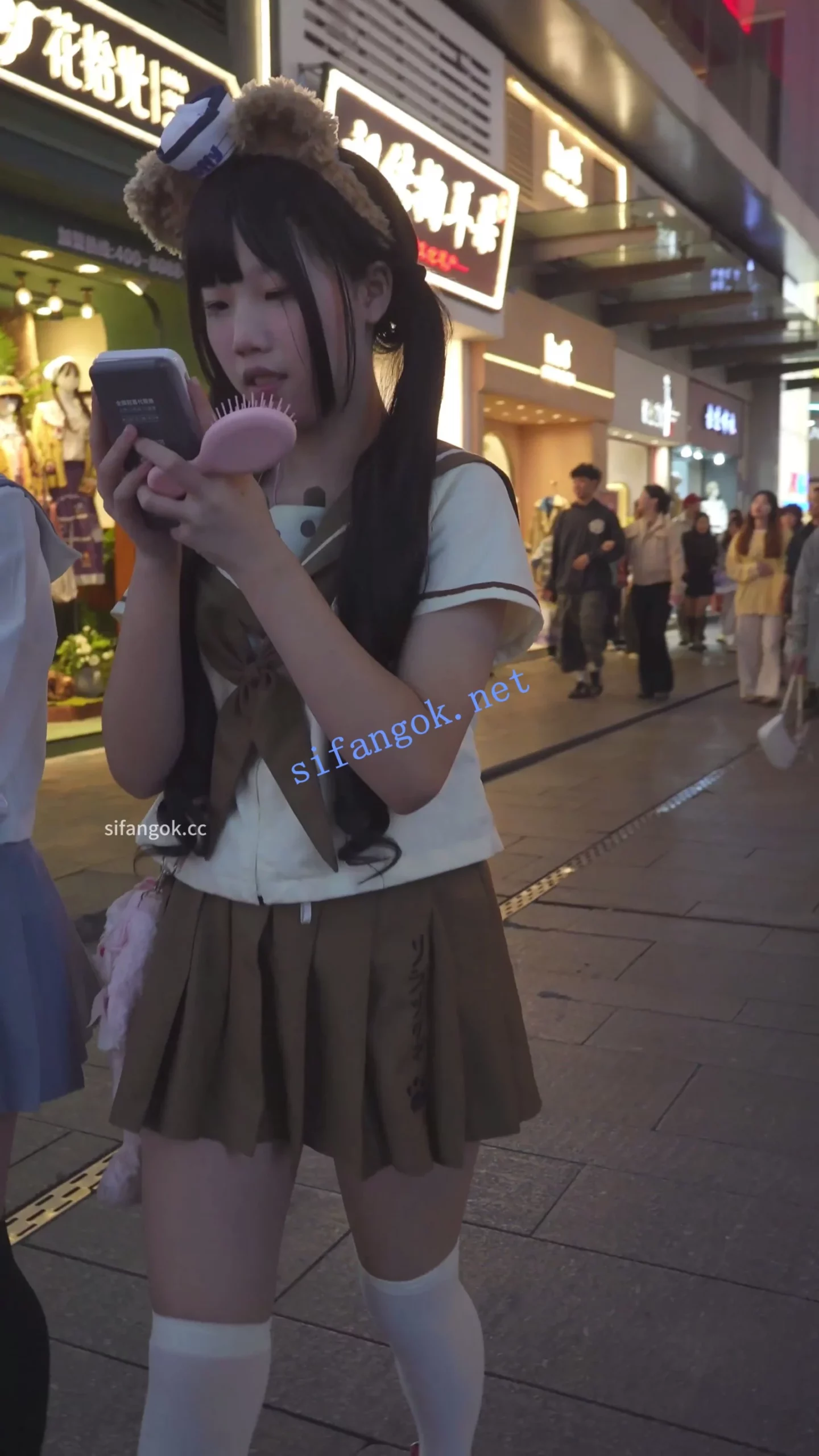 (BC-AA-675)双马尾制服jk小姐姐..蕾丝边粉内扶梯弯腰开灯拍