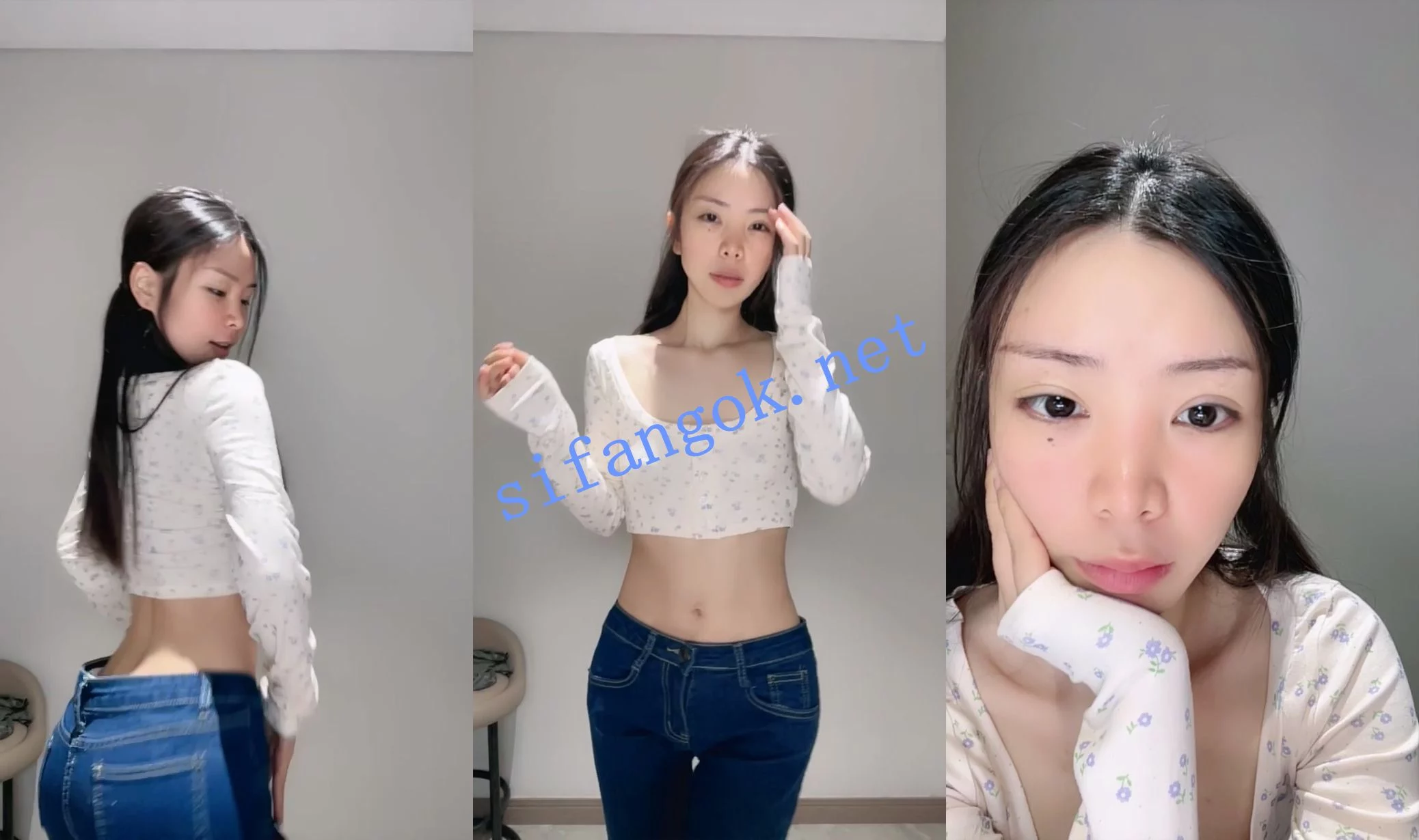 $舞蹈系校花! 茜茜 匀称纤细 翘臀美乳!大屌猛插喷水~ 图 02