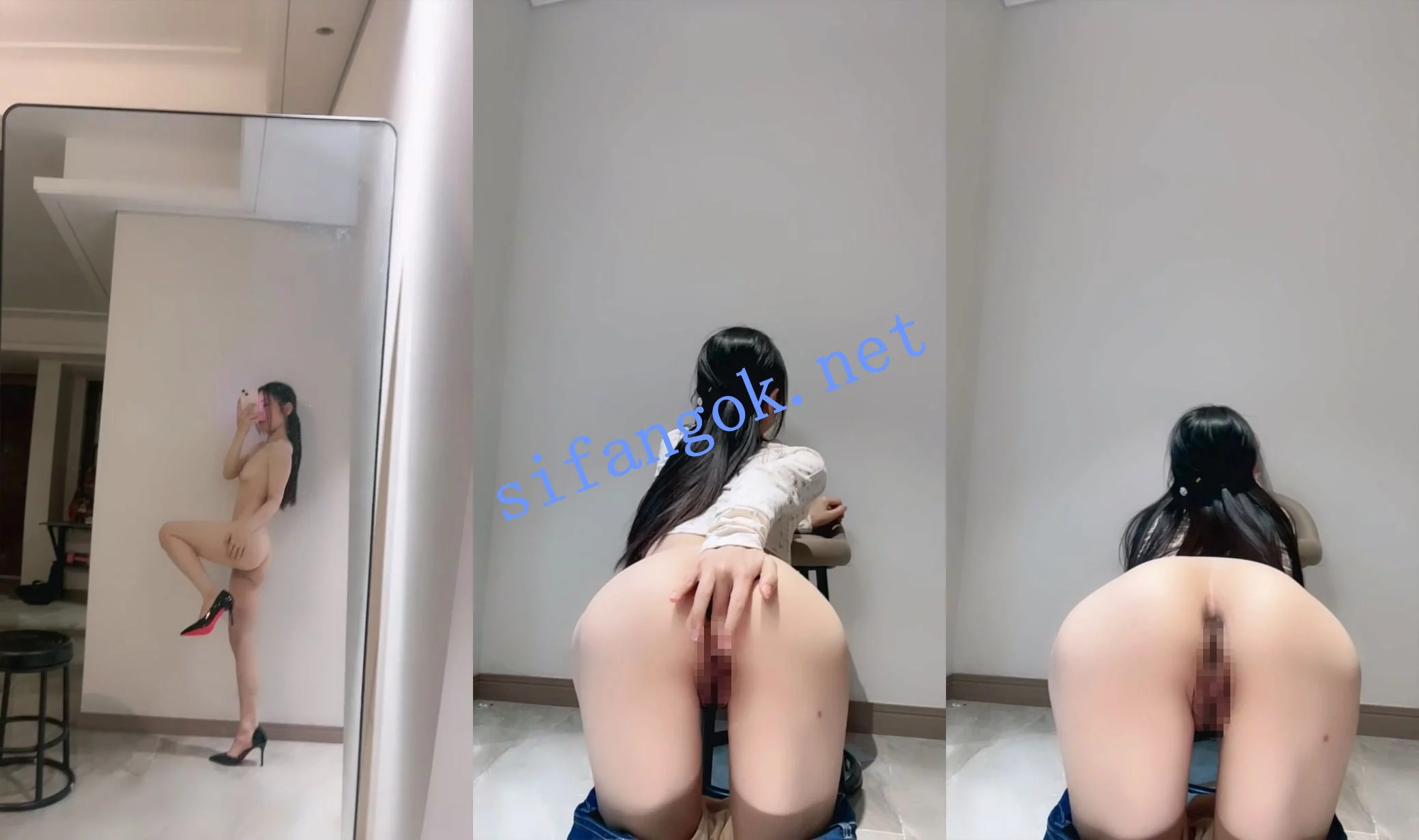 $舞蹈系校花! 茜茜 匀称纤细 翘臀美乳!大屌猛插喷水~ 图 04