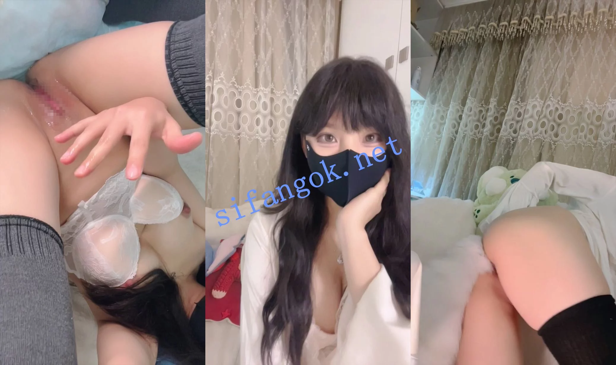 √新秀!口罩女神~ 小如ovo 名器一线天粉穴 抠屄高潮喷水 图 07