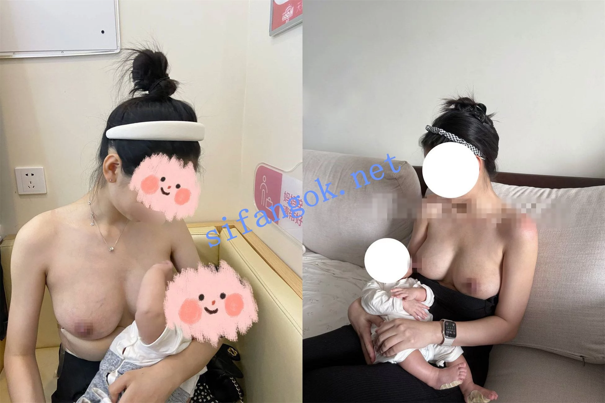 炸裂的绿帽夫妻 Fiee 三人一起抚养二胎全记录 图 02