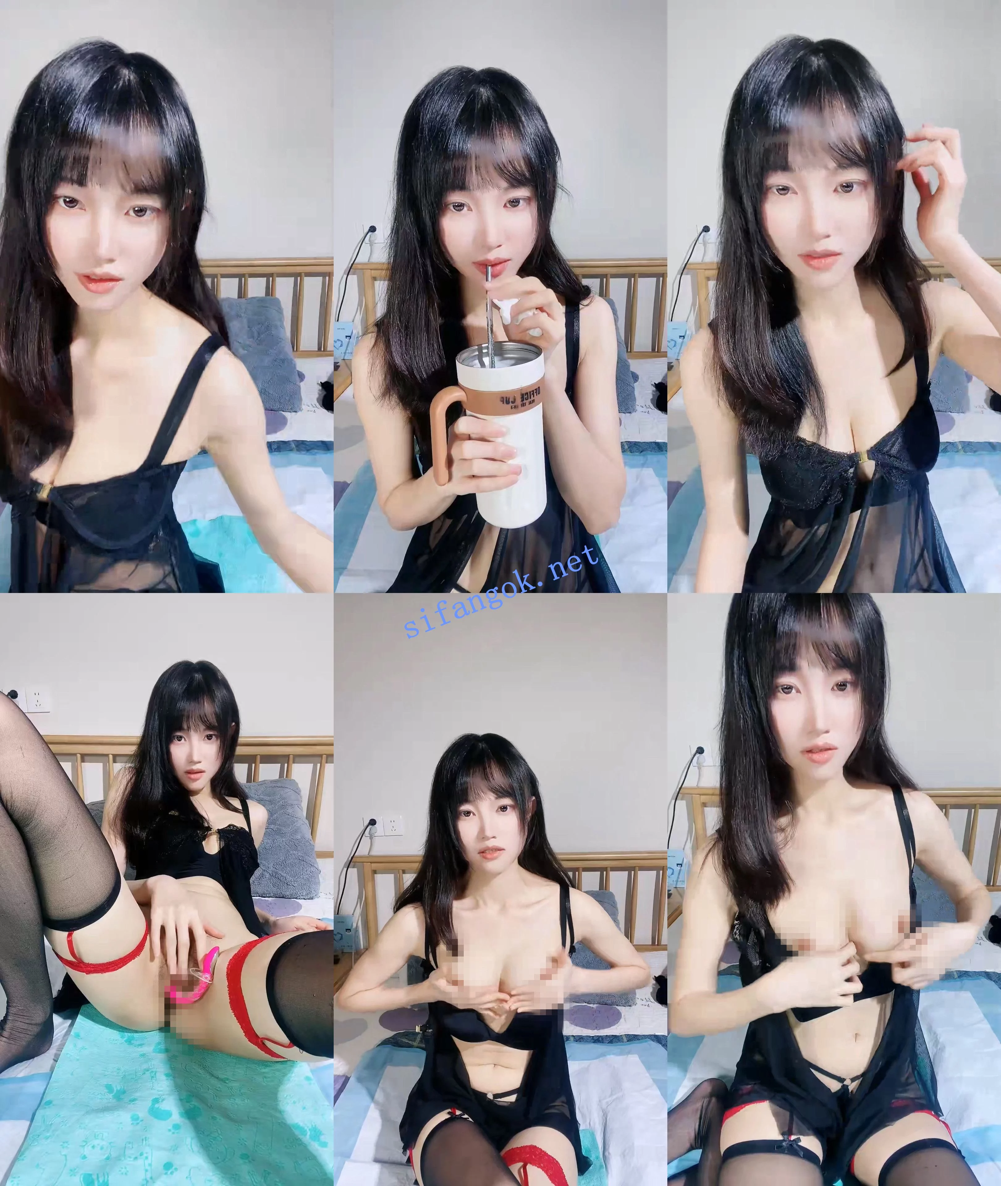 ♆♆ 少女学潮喷 清秀学姐~! 逆天长腿~道具跳蛋~爆浆喷水 图 01