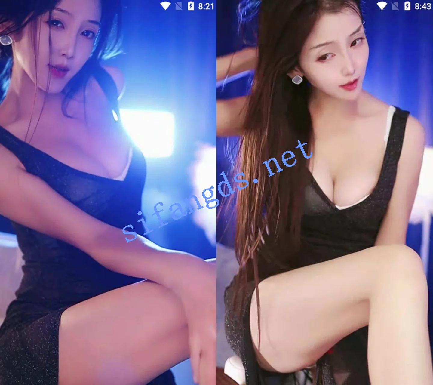 ██高级货，跟韩国女团一样！【糖糖】五彩灯光~窗帘裸舞