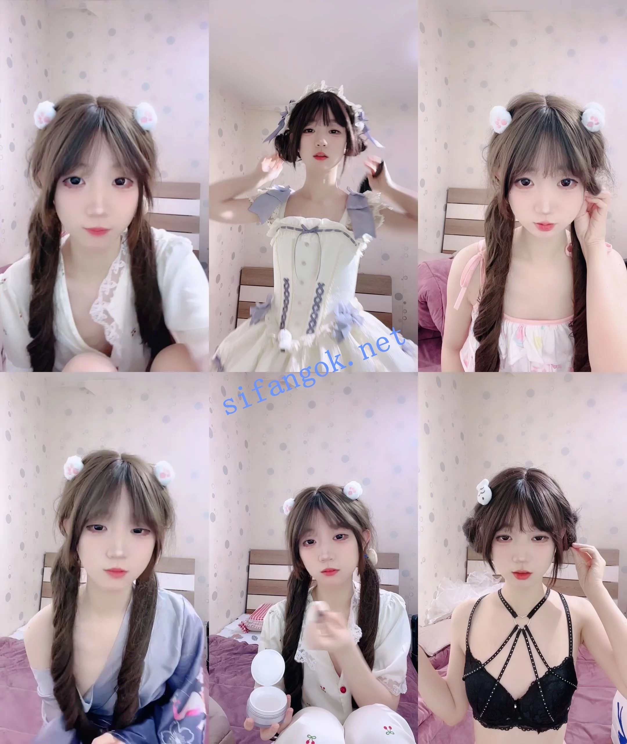 ☑️核弹!童颜校花~ ~ 邪恶双马尾 斗鸡眼~丝袜道具 图 01