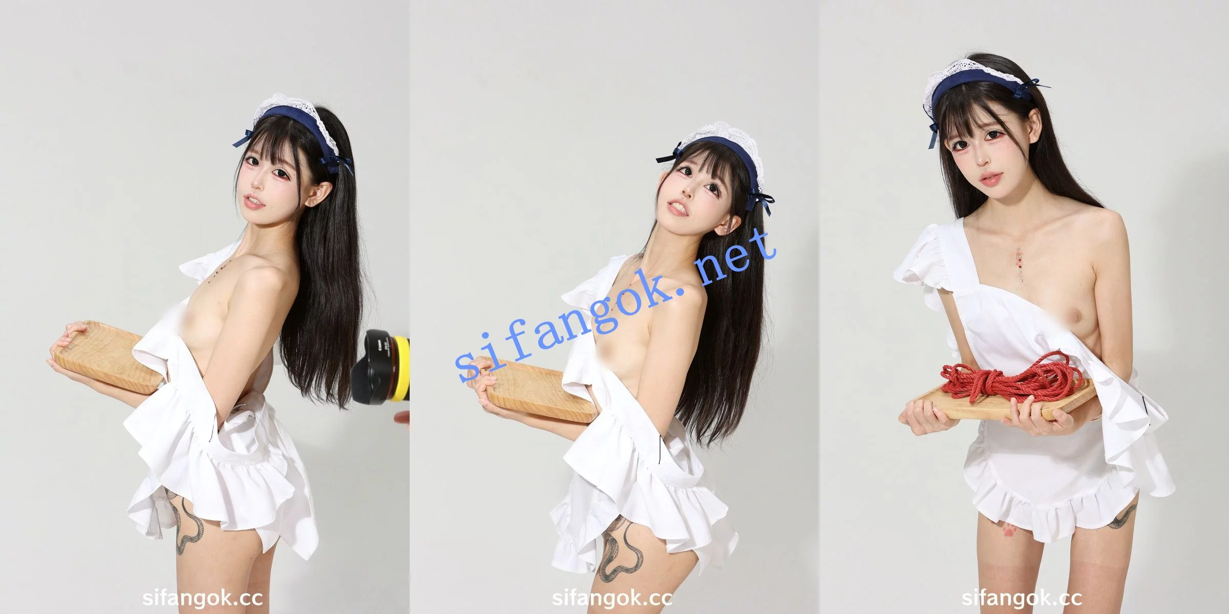 超精品 可爱清纯少女模特 棚拍女仆 极品身材 超纯颜值 图 05