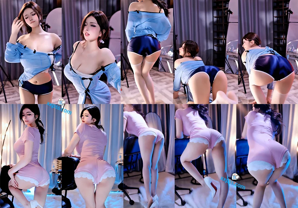 【B站 小燃燃】柔软巨乳抖波 长腿无敌肥臀 撅臀顶臀！(2V/16分45)