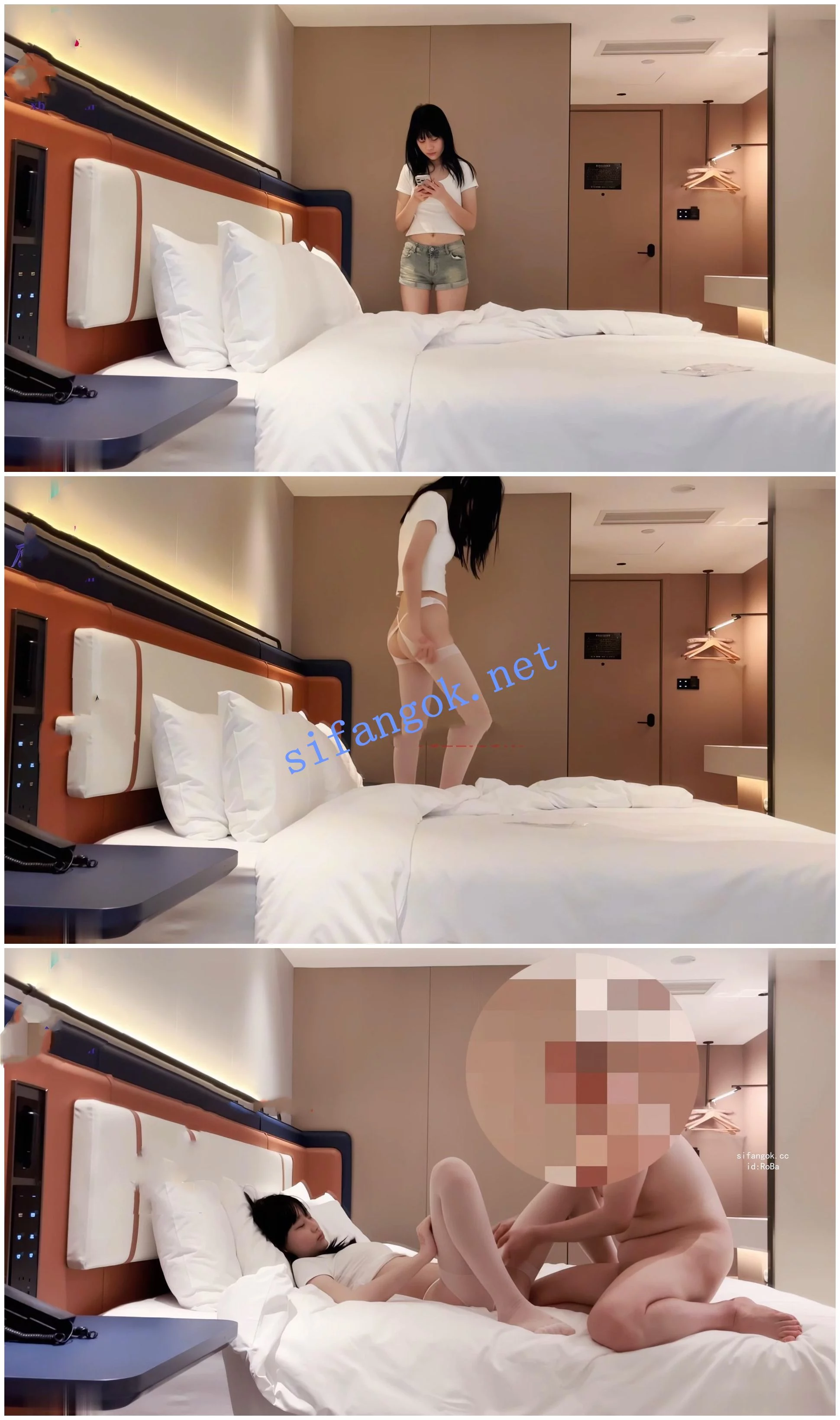 紫色蕾丝-今天约了个18岁的妹子，身材好，屁股翘，下面…