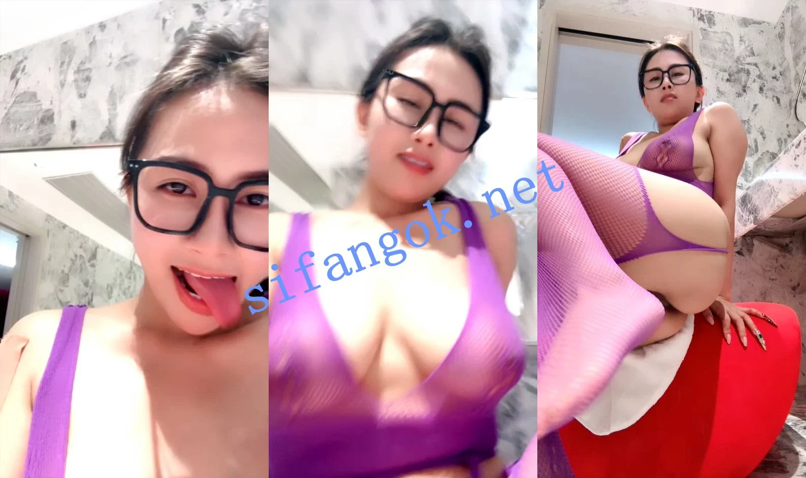 ⚡ 七分糖 丰乳肥臀眼镜女神下海!搔首弄姿疯狂勾引!~ 图 04