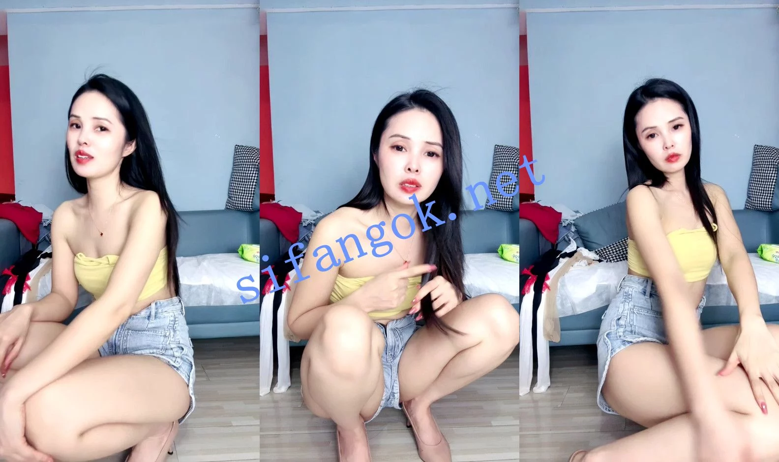 ⚡ 小酒窝 大长腿寂寞小嫂子!亭亭玉立!特写无毛骚逼~ 图 05